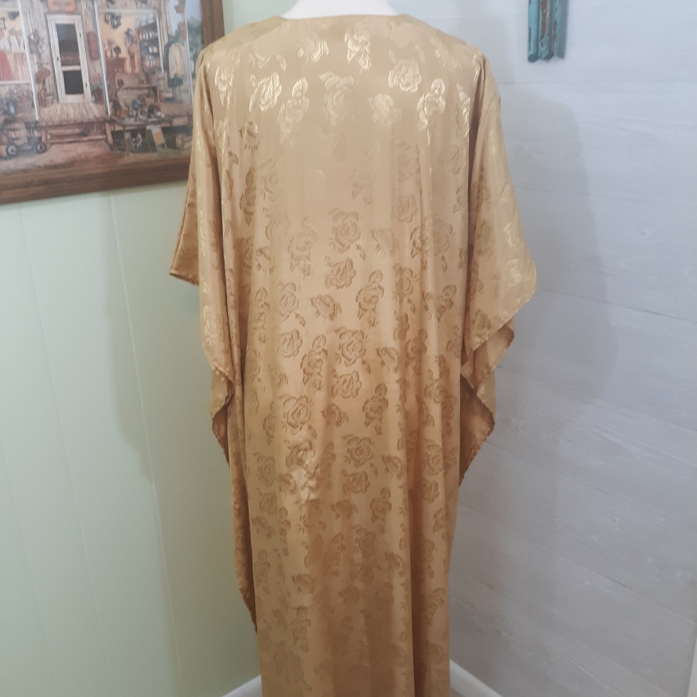 Original Antth NY gold kaftan gown dress free size *A1 - Picture 5 of 8